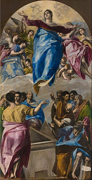 Domenikos Theotokópoulos, called El Greco - The Assumption of the Virgin - Google Art Project