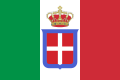 Flag of Italy (1861-1946) crowned
