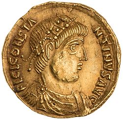 Gold Solidus of Constantine III, Lugdunum