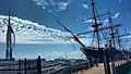 HMS Warrior and Spinnaker Tower