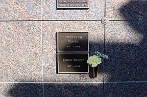 Janet Leigh grave at Westwood Village Memorial Park Cemetery in Brentwood, California