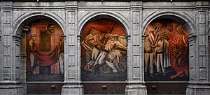 Jose Clemente Orozco mural at San Ildefonso