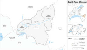Karte Bezirk Pays-d'Enhaut 2007