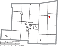 Location of Danville in Knox County