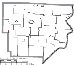 Location of Stafford in Monroe County
