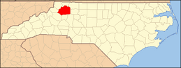 North Carolina Map Highlighting Wilkes County.PNG