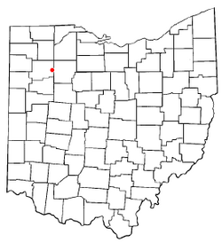 Location of Gilboa, Ohio