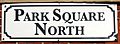 Park Square North street sign May 2018