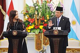 SBY dan Cristina Fernandez de Kirchner 17-01-2013
