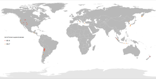 Supervolcano World Map