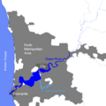 Swan River Australien Karte