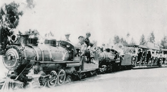 Venice Miniature Railway - Locomotives No 2 (in front) and No1 (behind)