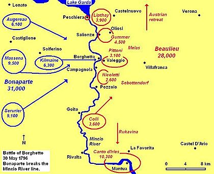 Borghetto Battle Map 30May1796