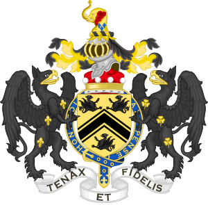 Coat of Arms of Peter Carington, 6th Baron Carrington.svg