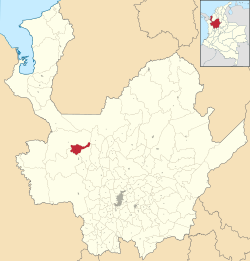 Location of the municipality and town of Uramita in the Antioquia Department of Colombia