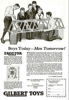 Erector Set Ad 1922