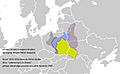 Generalgouvernement with 2nd Polish Republic, "Lebensraum im Osten", and current borders