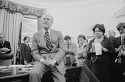 Gerald Ford and Helen Thomas - USNWR