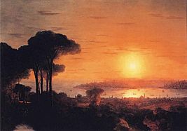 Ivan Constantinovich Aivazovsky - Sunset over the Golden Horn
