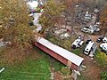 Red Run Covered Bridge from above -2 - Oct 2020