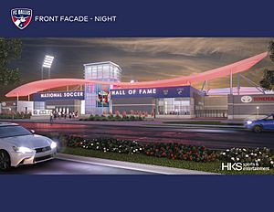 Rendering of the future building for the National Soccer Hall of Fame