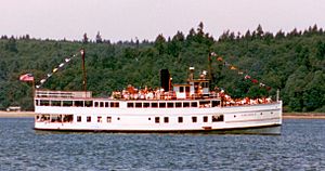 Steamboat Virginia V on Puget Sound, June 1983