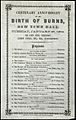 'Birth of Burns' programme, Newcastle - 1859-01-25
