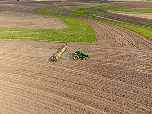 Corn planting in Wisconsin