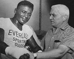 Cus DAmato and Floyd Patterson 1957