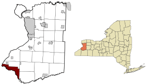 Location of Cattaraugus Reservation in New York