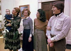 Farah Pahlavi and Rosalynn Carter (cropped and retouched)