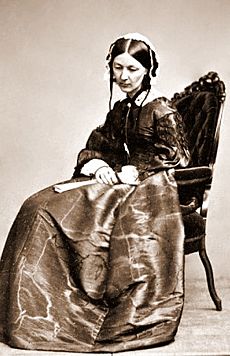 Florence Nightingale by Kilburn c1854