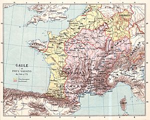 Gaule et pays voisins de 768 à 771, Auguste Longnon 1907