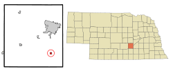 Location of Doniphan, Nebraska