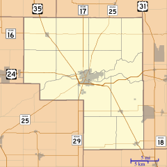 Twelve Mile, Indiana is located in Cass County, Indiana