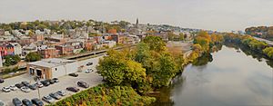 Panorama of Manayunk and Schuylkill  River