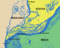 Mapa del Punto Tripartito Bolivia Brasil Paraguay