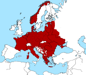 Nazi Occupied Europe September 1943 Map