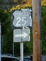 Old US 25E sign
