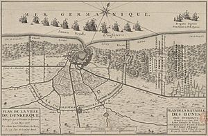 Siege de Dunkerque et bataille des Dunes en 1658.jpg