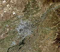Tashkent, Uzbekistan, city and vicinities, satellite image LandSat-5,2010-06-30