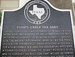 "Courthouse under the Oaks" historical marker, Athens, TX IMG 0577