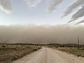 Approaching dust storm (haboob), Cimarron County, OK