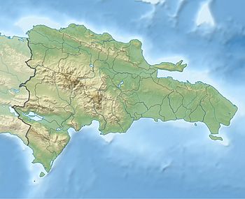Dominican Republic relief location map