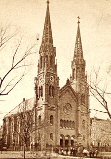 Dr. Hutton's Church on Second Avenue, from Robert N. Dennis collection of stereoscopic views crop