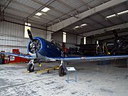 Mesa-Arizona Commemorative Air Force Museum-Douglas SBD Dauntless-(Mechanics Hangar)
