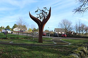 The Dalry Covenanter Sculpture, The Burning Bush (geograph 3884568)