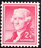Thomas Jefferson Regular Issues 1954-2c