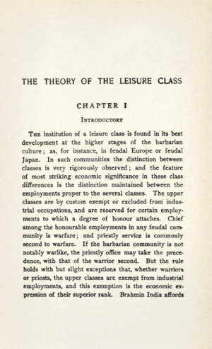 Veblen - Theory of the leisure class, 1924 - 5854536