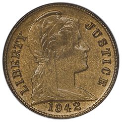 1942 One Cent Pattern, Judd-2063 (obv)